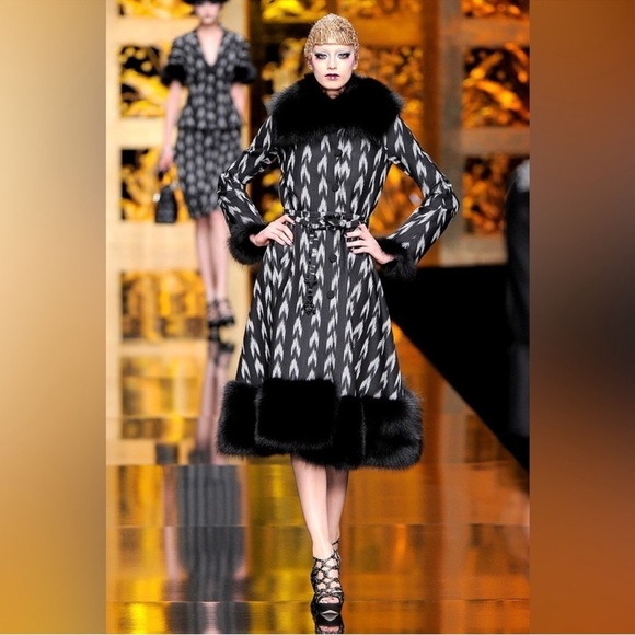 Christian Dior Black Grey Gunmetal Suede Leather Caged Runway 2009 Sandals EU37 - Picture 3 of 15